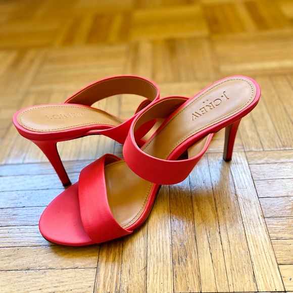 J CREW Slide Heels HOT PINK - Picture 1 of 5
